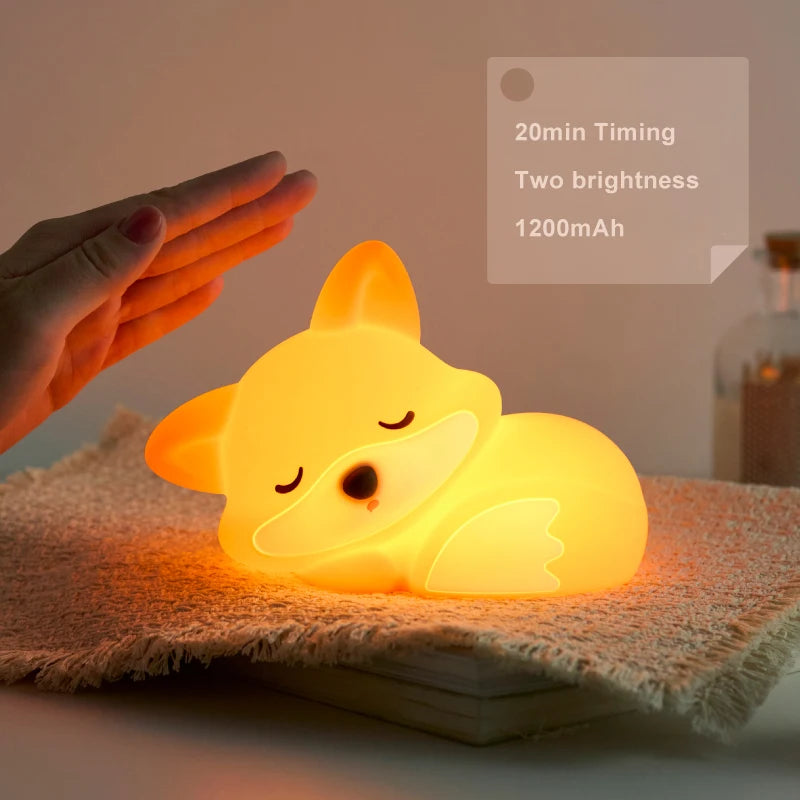 Rechargeable Fox Night Light – Adorable LED Glow for Bedrooms, Desks & Cozy Corners