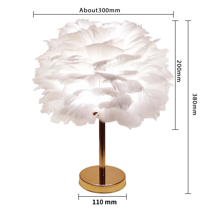 Whisper Glow – Feather Lamp for Calm Corners and Cozy Nights