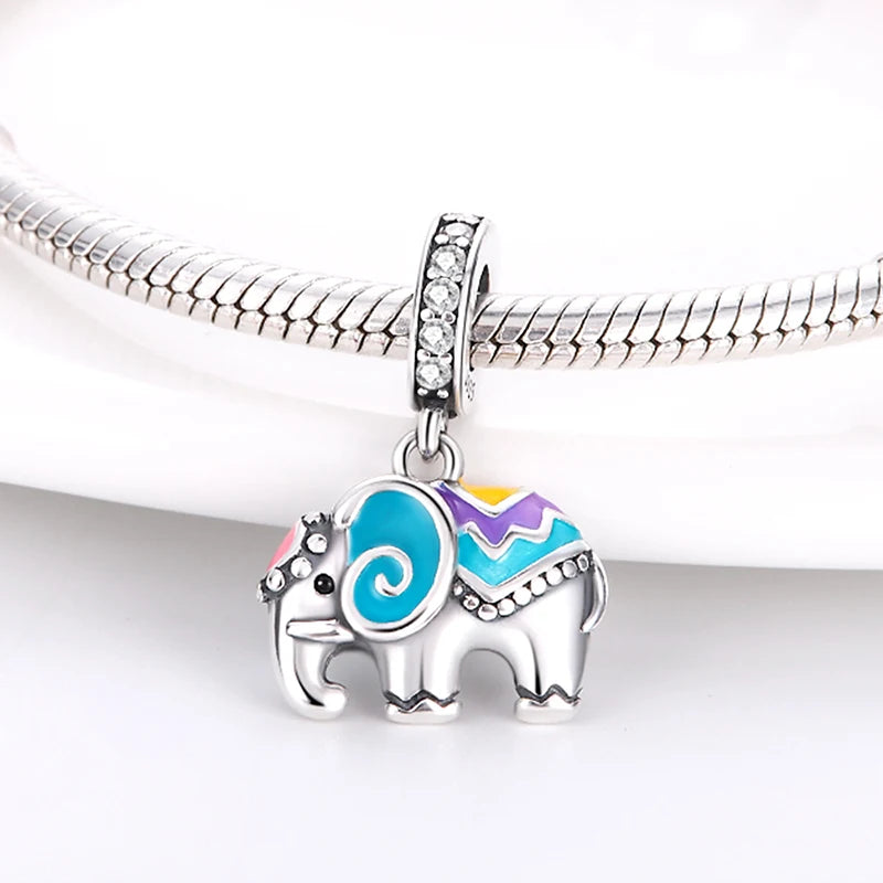 Glowing Elegance: 925 Sterling Silver Charm Beads for 3mm Bracelets – A Radiant Gift Choice
