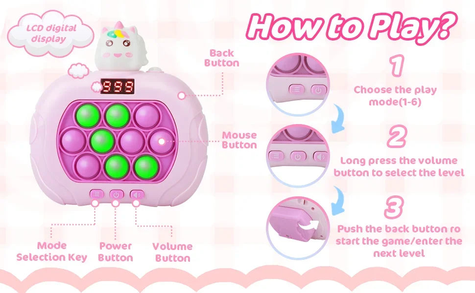 Unique Push Bubble Fidget Game: An Interactive Game Machine for Fun and Relaxation - Bilankas.world