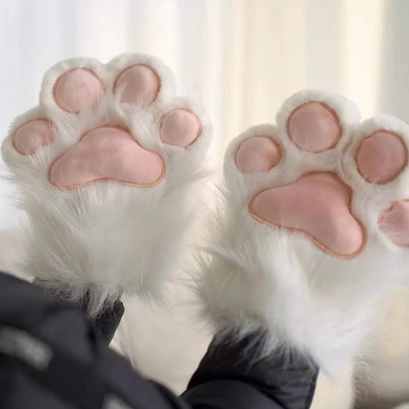 Faux Fur Plush Cat Claw Gloves: A Cozy and Playful Gift - Bilankas.world