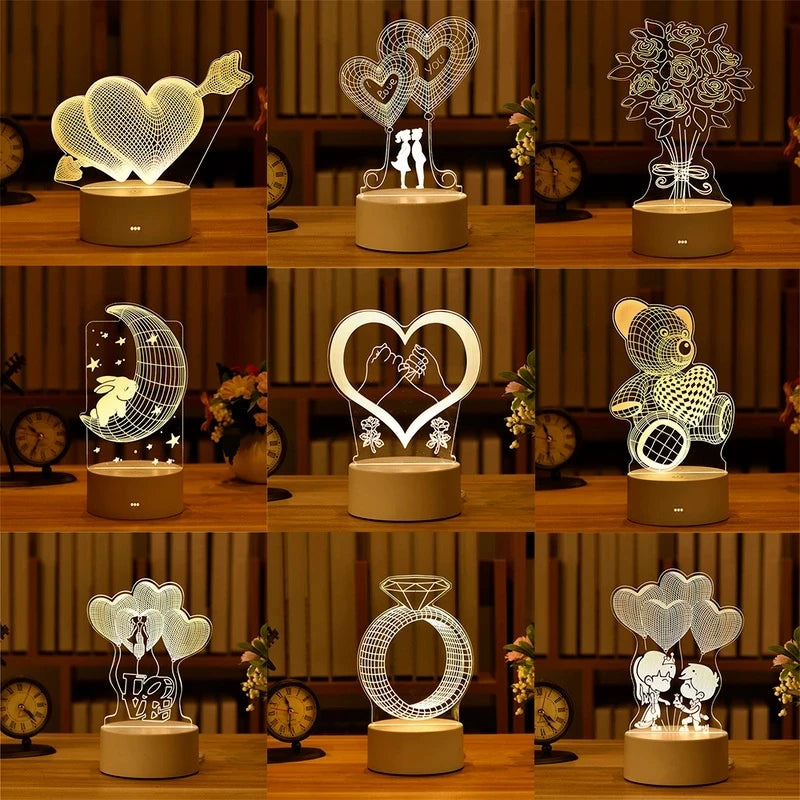 Unique LED Night Light – Versatile Styles like Note Board and More - Perfect Gift for Kids & Loved Ones - Bilankas.world