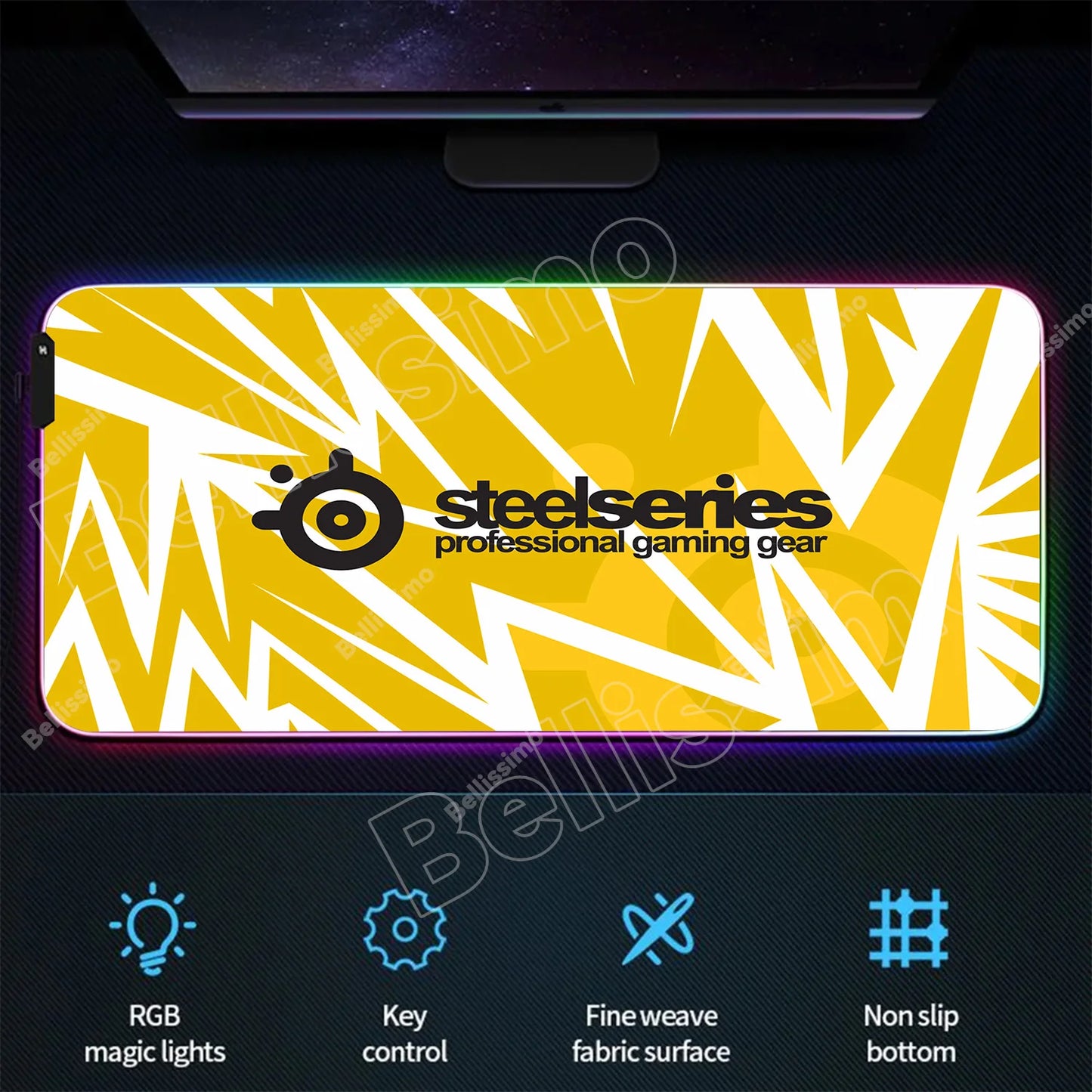 RGB Backlight Gaming Mouse Pad – XXL Luminous Desk Mat