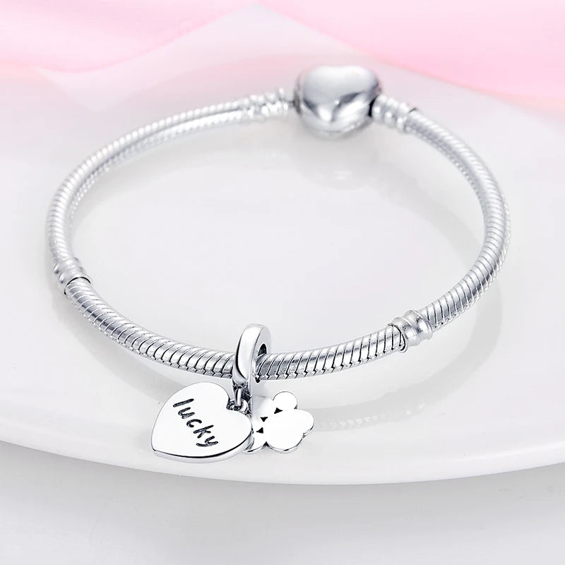 Glowing Elegance: 925 Sterling Silver Charm Beads for 3mm Bracelets – A Radiant Gift Choice