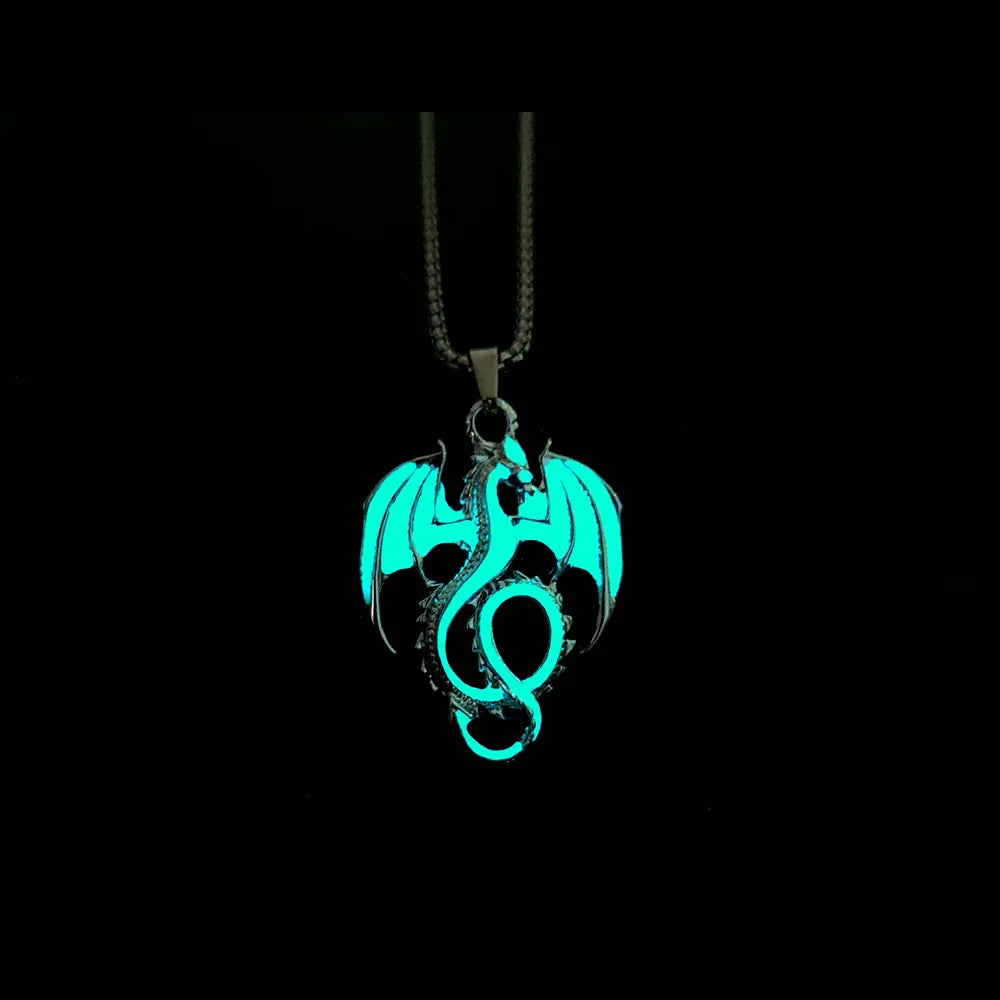 Luminous Alloy Dragon Pendant: A Unique and Cool Accessory Gift for the Bold - Bilankas.world