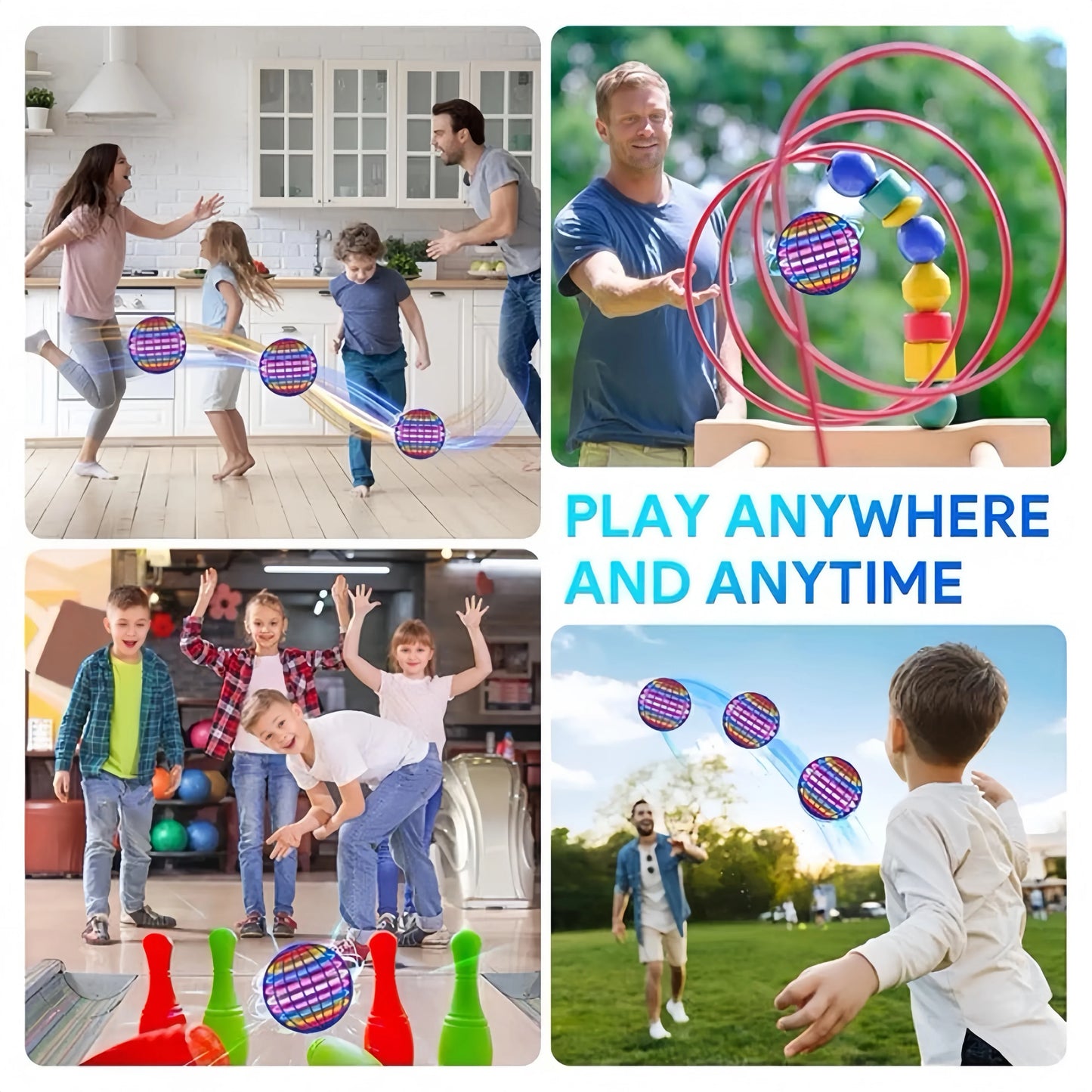 Magic Flying Orb with LED Lights – Boomerang Drone Spinner for Kids