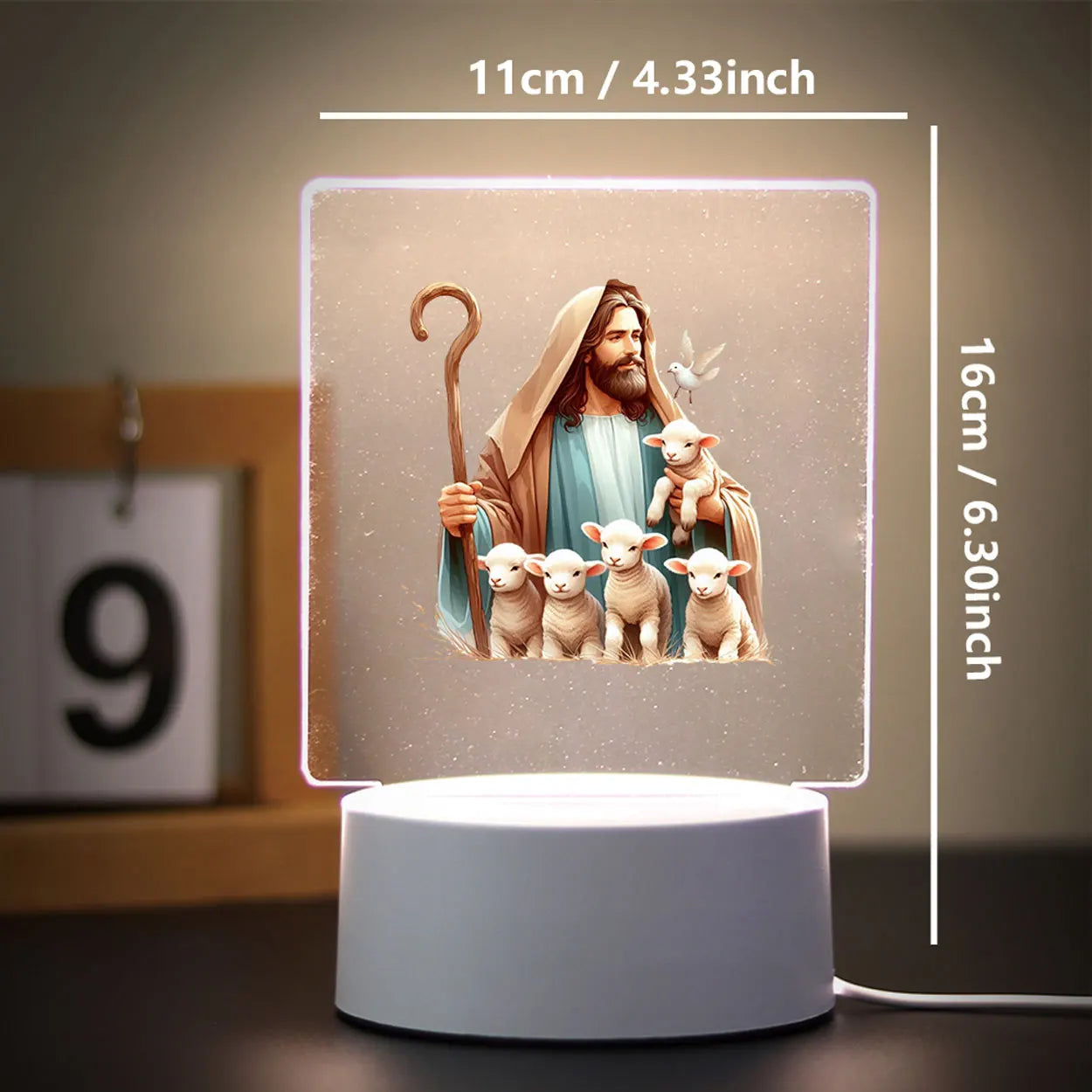 Light of Peace – 3D Table Lamp for Any Space