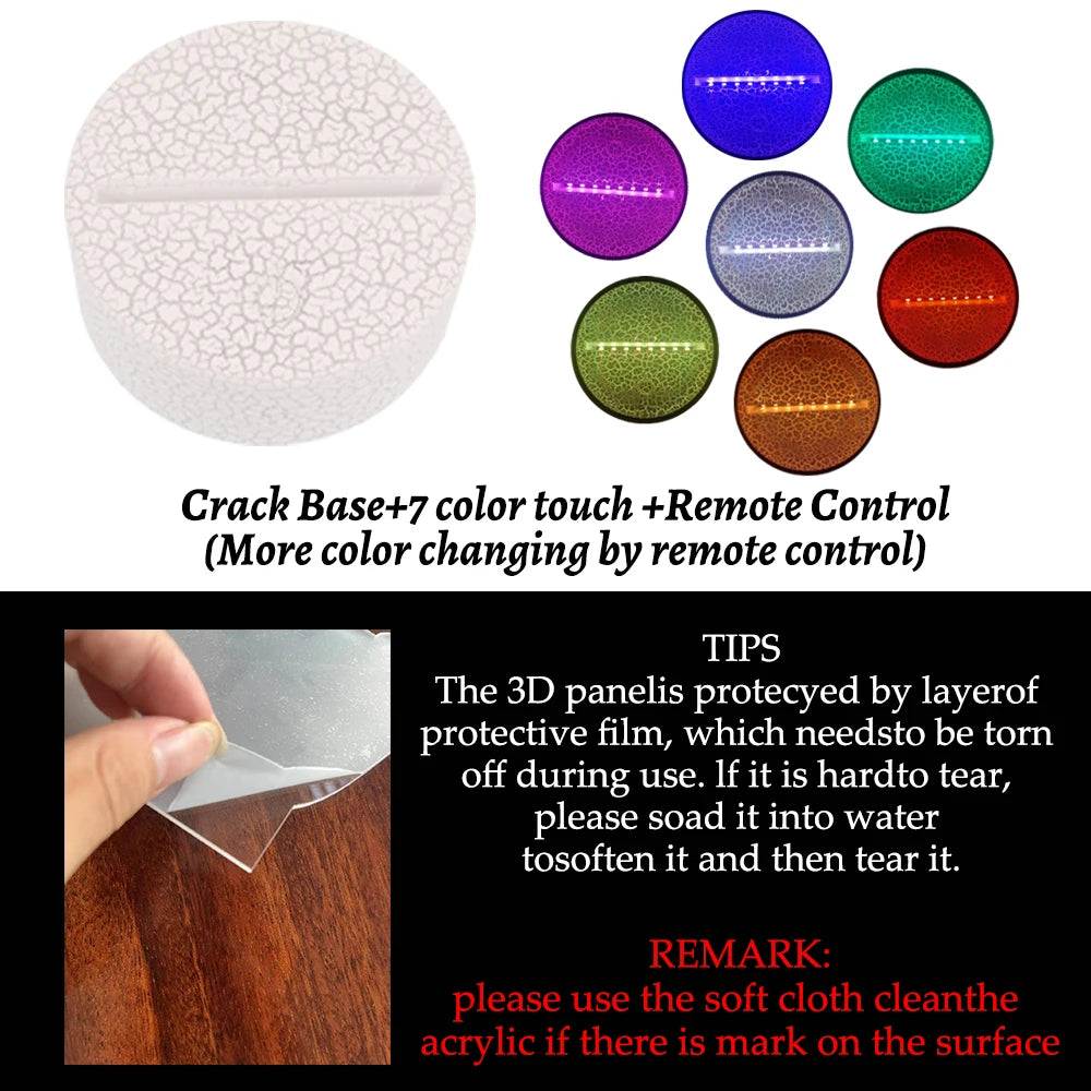Light of Peace – 3D Table Lamp for Any Space
