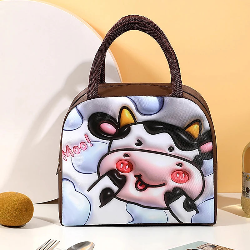 Portable 3D Cartoon Thermal Lunch Bag - Bilankas.world