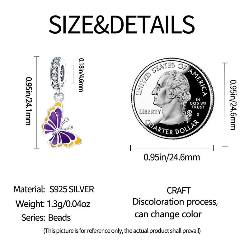 Glowing Elegance: 925 Sterling Silver Charm Beads for 3mm Bracelets – A Radiant Gift Choice