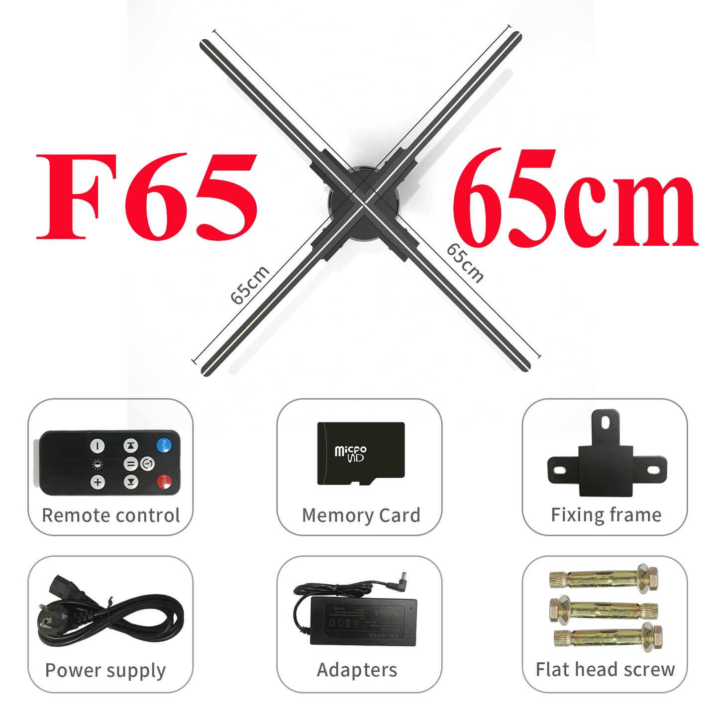 3D Holographic Fan Projector – WiFi LED Display A Unique Eye-Catching and Memorable Gift(42-100CM)