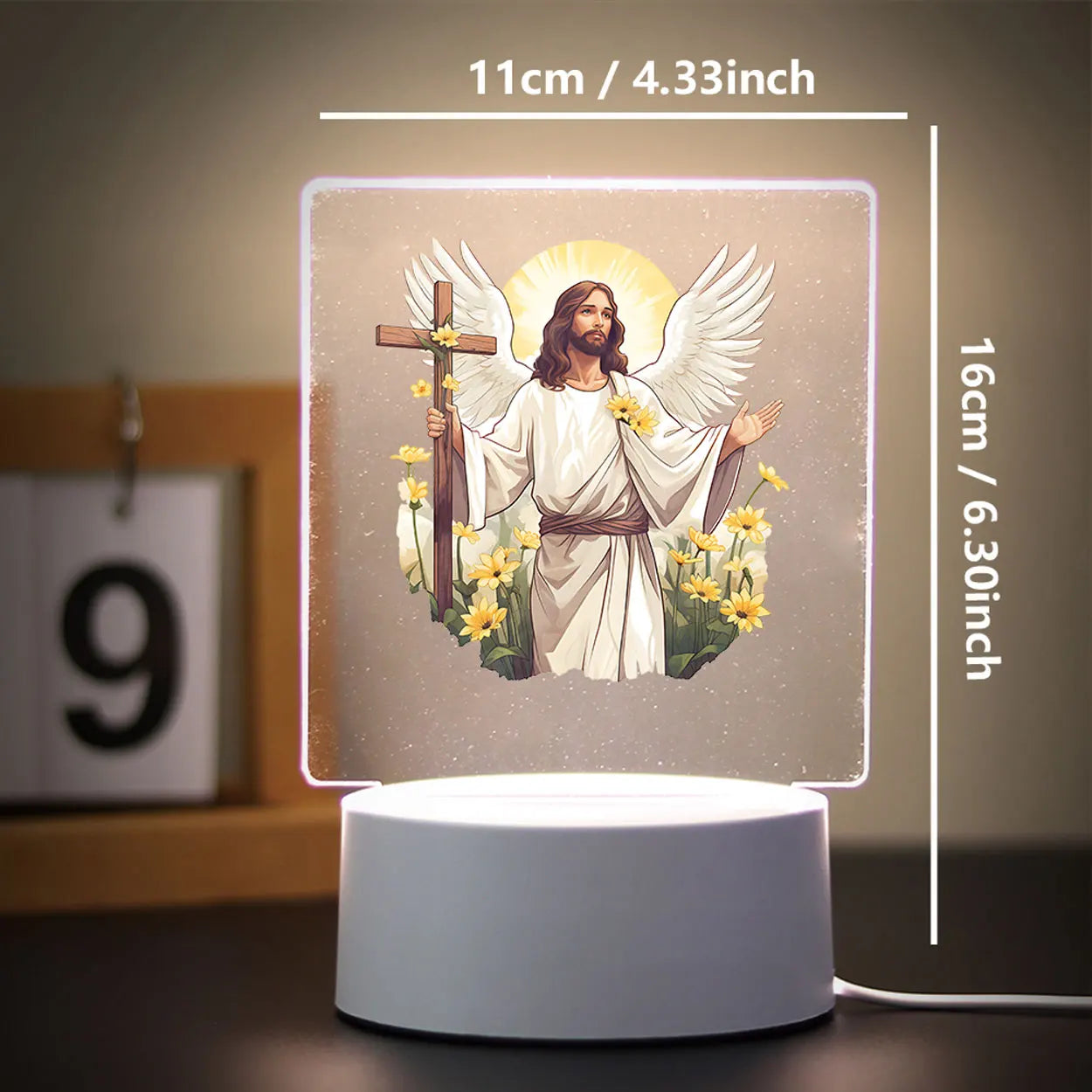 Light of Peace – 3D Table Lamp for Any Space
