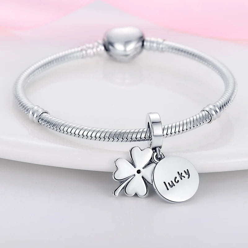 Glowing Elegance: 925 Sterling Silver Charm Beads for 3mm Bracelets – A Radiant Gift Choice