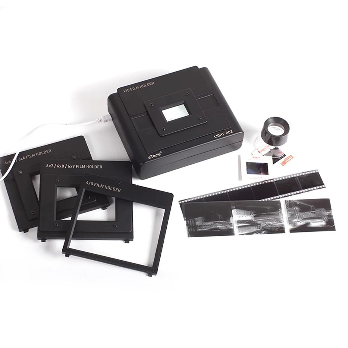 Multi-Format Film Scanner Light Box for 135, 120, and 4X5 Slides & Negatives to Digital Conversion - Bilankas.world