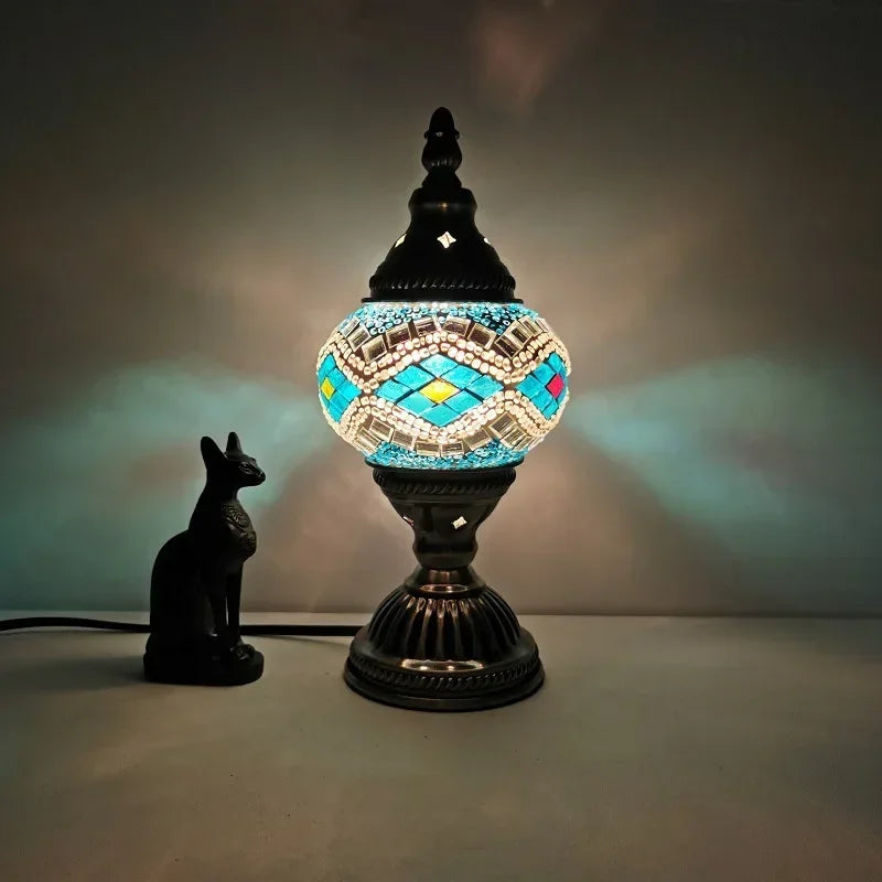 Twinkle Time Vintage Mosaic Glow Lamp