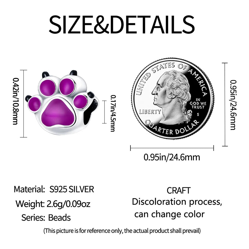 Glowing Elegance: 925 Sterling Silver Charm Beads for 3mm Bracelets – A Radiant Gift Choice