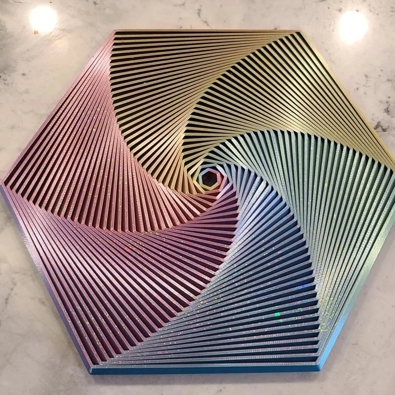 3D Printed Fractal Hexagon Fidget: A Fascinating and Unusual Collectible Toy - Bilankas.world