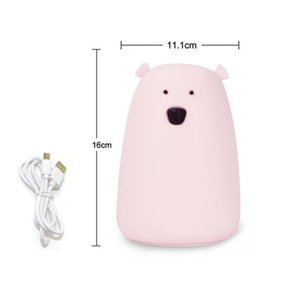 Cute Bear Silicone Night Light