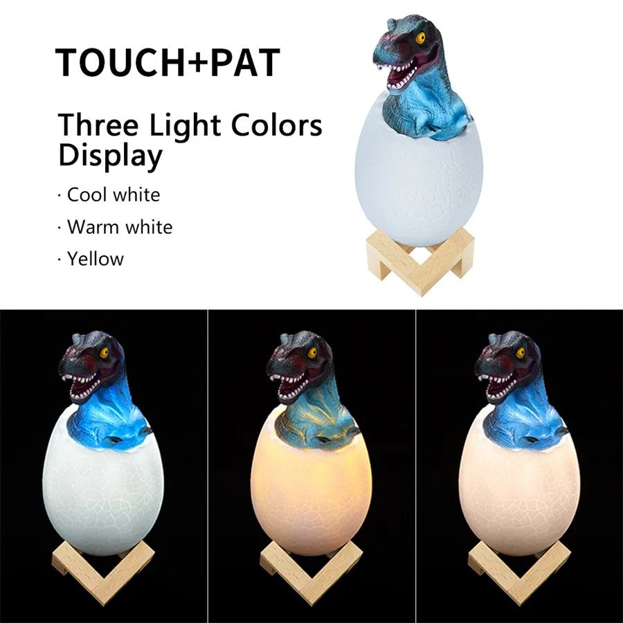 Dinosaur Egg 3D Printed Night Light