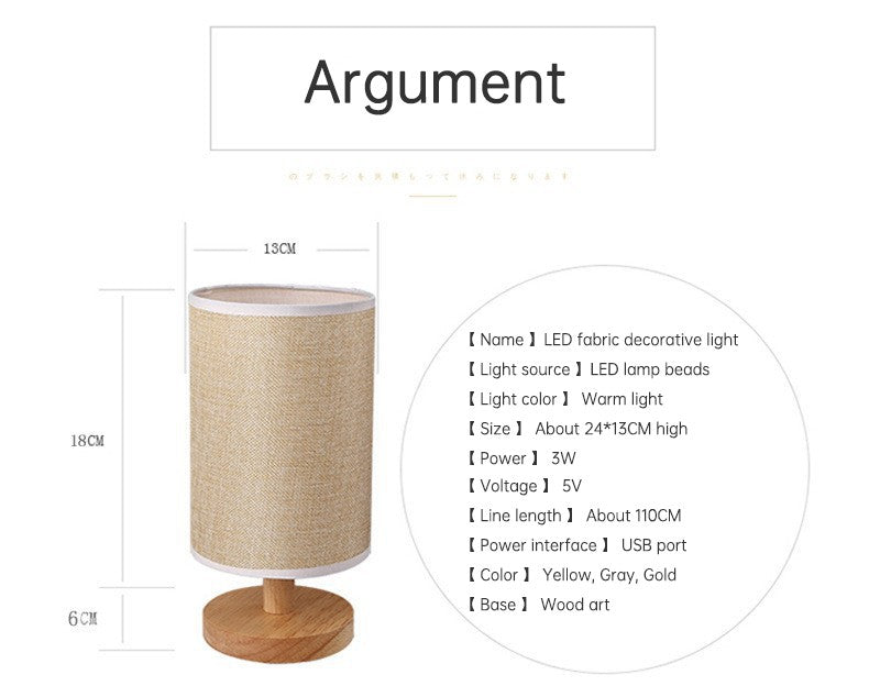 Linen Table Lamp