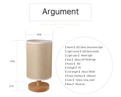 Linen Table Lamp