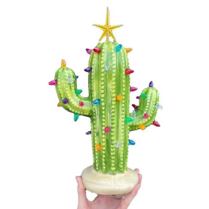 Cactus Resin LED Lamp