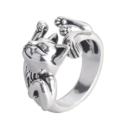 1pcs Titanium Steel Eagle Dragon Claw Halloween Skull Ring - Bilankas.world