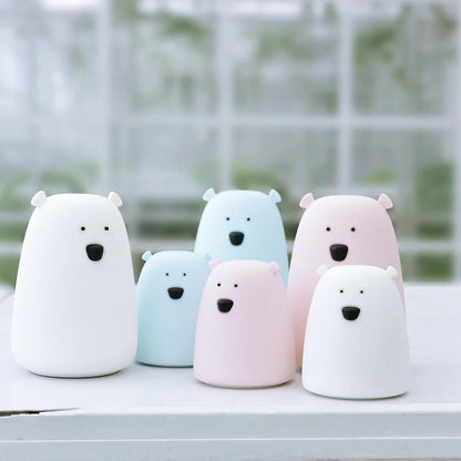 Cute Bear Silicone Night Light