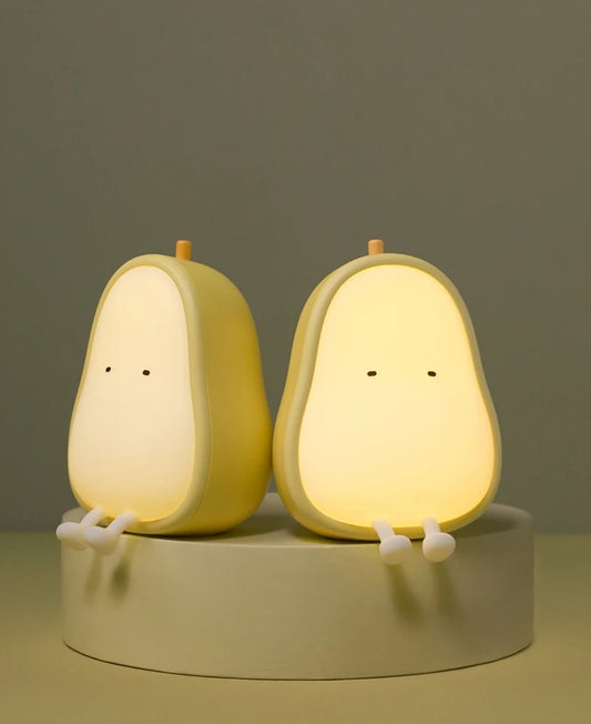 Pear Night Light, lit pear figure lamps