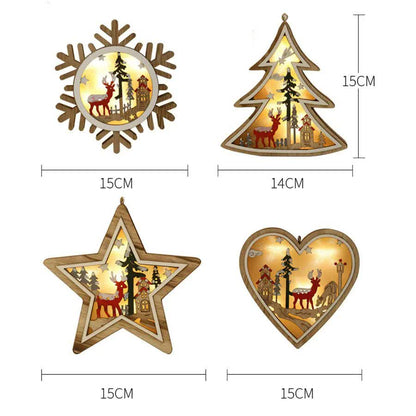 Wooden Star Night Light