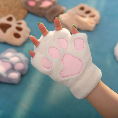 Bear Plush Cat Paw Claw Gloves - Bilankas.world