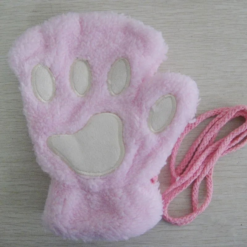 Bear Plush Cat Paw Claw Gloves - Bilankas.world