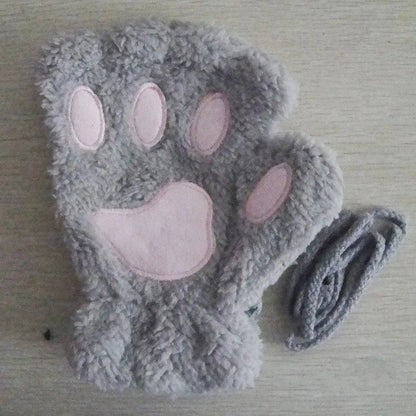 Bear Plush Cat Paw Claw Gloves - Bilankas.world