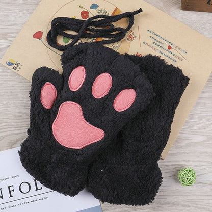Bear Plush Cat Paw Claw Gloves - Bilankas.world
