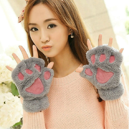 Bear Plush Cat Paw Claw Gloves - Bilankas.world