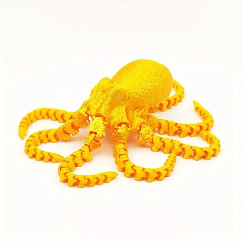 Colorful 3D printed octopus with movable joints - Bilankas.world