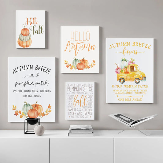 Whimsical Flower Wreath Pumpkin Truck – Fall-Themed Home Decor Gift - Bilankas.world