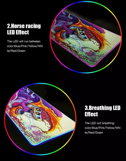 Ultimate Gaming Desk Setup: RGB XXL Mouse Pad - Ideal Gift for Gamers! Includes SteelSeries Mat and Backlit Keyboard