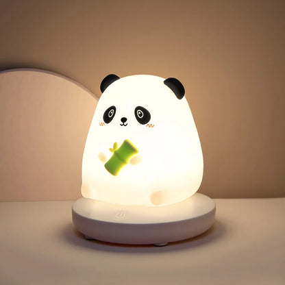 Adorable Animal LED Night Lights – Touch Sensor Dimmable Pig & Rabbit Lamp | Perfect Holiday Gift for Kids’ Bedrooms