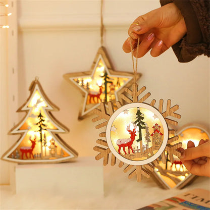 Wooden Star Night Light