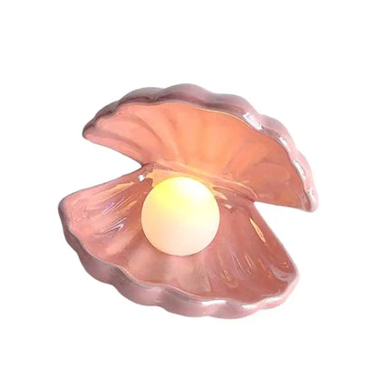 Ceramic Shell Pearl Night Light