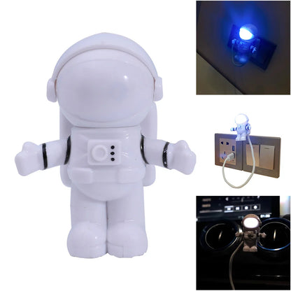 USB LED Astronaut Desk Lamp – Flexible 5V Nightlight for Reading, Space Man Decoration, and Laptop Use