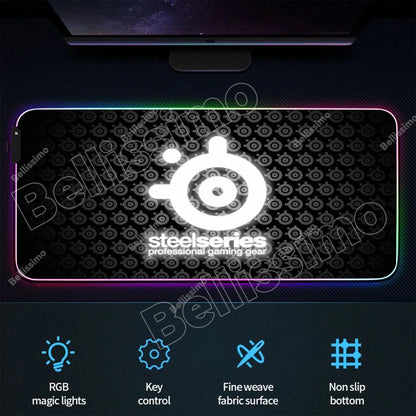 RGB Backlight Gaming Mouse Pad – XXL Luminous Desk Mat