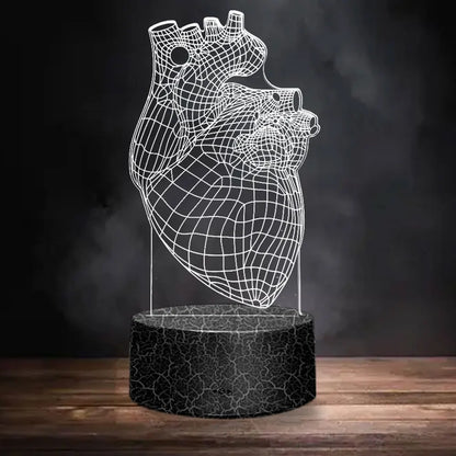 Lava Black 3D LED Night Light Neon Sign Lamp - Christmas Decorations, Bedroom & Wedding Gifts, Birthday Decor