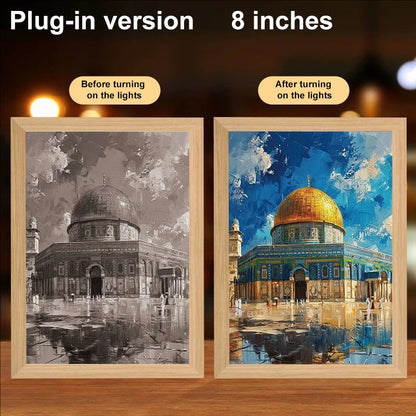 LED Light Frame, 4D Luminous Wall Art | Faith-Inspired Decor for Home and Bedroom