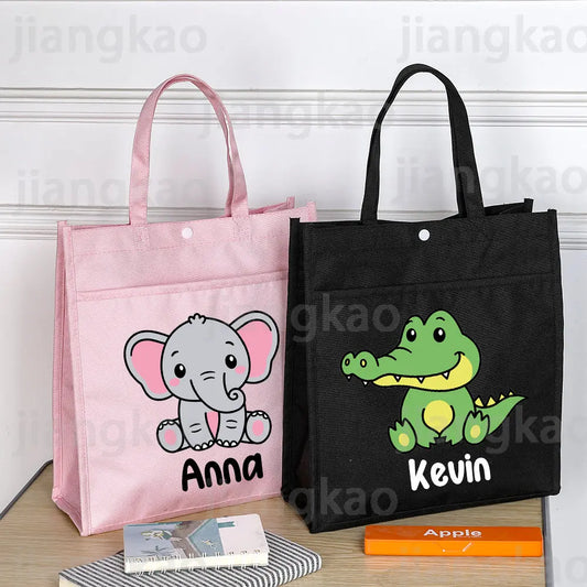 Personalized Kids Library Tote Bags - Bilankas.world