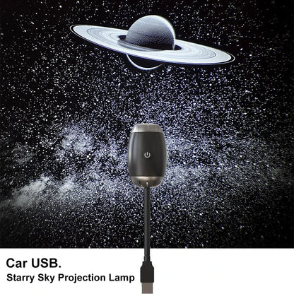 Starry Sky Galaxy Projector, LED Night Light | USB Dreamy Room & Car Light