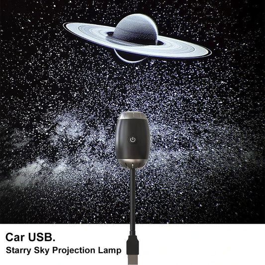 Starry Sky Galaxy Projector, LED Night Light | USB Dreamy Room & Car Light