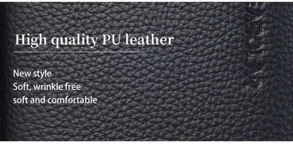 Long-Style Wallet with Zipper – High-Quality PU Leather Card Holder with Large Capacity
