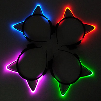 Illuminate the Party: Colorful LED Light-Up Headband - The Ultimate Fun Gift for Nightclubs, Raves, and Bachelor Parties